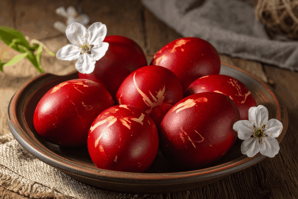 Red eggs