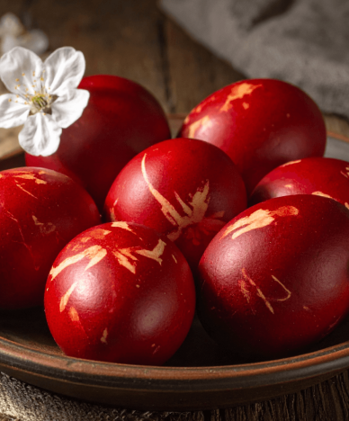 Red eggs